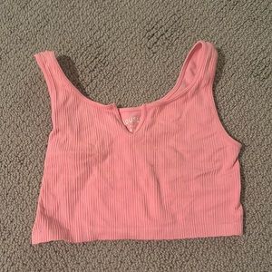 aeropostale pink cropped tank